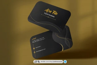 دانلود فایل لایه باز کارت ویزیت لاکچری جذاب