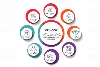 فایل لایه باز نمودار اینفوگرافیک