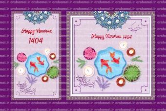 طرح لایه باز استوری و پست اینستاگرام تبریک عید نوروز  انگلیسی