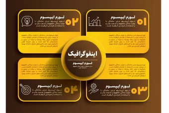 فایل لایه باز نمودار اینفوگرافیک