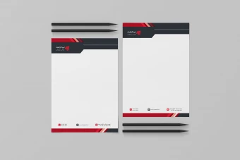 سر برگ شرکتی رنگ قرمز