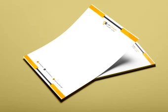 سربرگ شرکت و ادرای لاکچری با فرمت فتوشاپ