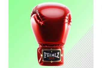 تصویر دستکش بوکس رنگ قرمز