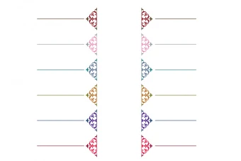 خط جدا کننده اسلیمی مناسب صفحه آرایی کتاب، مجله، فصل نامه، روزنامه، هفته نامه و پوستر و مجله