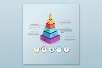 فایل لایه باز اینفوگرافیک کد 9027