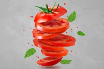 وکتور گوجه با کیفیت بسیار بالا شماره 1