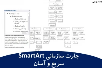 ساخت چارت سازمانی ( SmartArt ) سریع و آسان