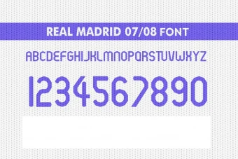 فونت رئال مادرید 2007/2008