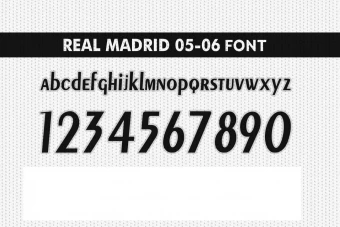 فونت رئال مادرید 2005/2006