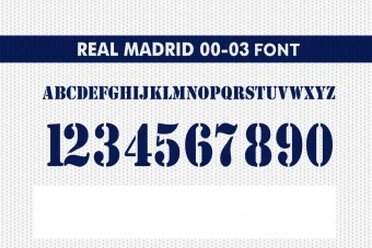 فونت رئال مادرید 2000/2003