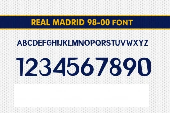 فونت رئال مادرید 1998/2000