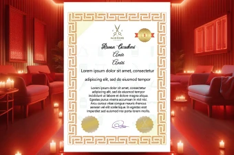 سرتیفیکیت آرایشگری انگلیسی