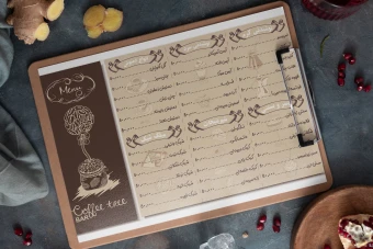 منوی لایه باز کافی شاپ_کافه_psd