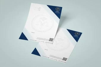 طرح لایه باز حرفه‌ای سربرگ دفتر وکالت