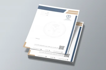 طرح لایه باز حرفه‌ای سربرگ دفتر وکالت