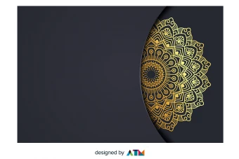 دانلود طرح لایه باز و وکتور پس زمینه یا بکگراند سورمه ای - طلایی طرح دار مناسب برای کارت ویزیت، بنر، طرح اسلامی و طرح ایرانی