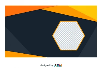 دانلود طرح لایه باز و وکتور تمپلیت / بکگراند / قالب / پس زمینه بنر رنگ زرد و مشکی