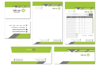 دانلود طرح لایه باز ست اداری با طرحی ساده و زیبا