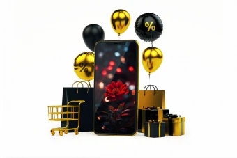 موکاپ پریمیوم لایه باز سه بعدی موبایل تخفیف استوری اینستاگرام psd