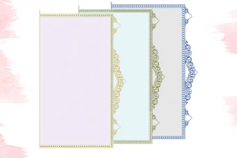 طرح تهذیب اسلیمی قرآن، کتاب دعا و ادعیه به سه رنگ مجزا لایه باز فتوشاپ