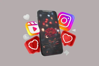 موکاپ پریمیوم لایه باز سه بعدی موبایل استوری اینستاگرام psd