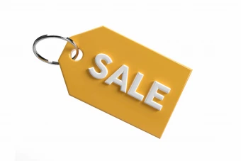 لیبل پریمیوم لایه باز سه بعدی تخفیف psd