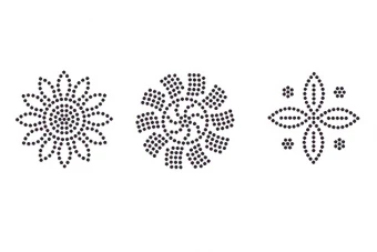 فایل لایه باز شابلون نگین حرارتی تک گل