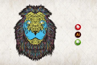 طرح وکتور حیوانات شماره 10 ( آماده برش لیزری و حکاکی ) - وکتور شیر