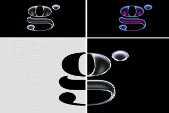 دانلود قالب آماده افکت متالیک و شیشه‌ای حرفه‌ای برای لوگو و متن (PSD)