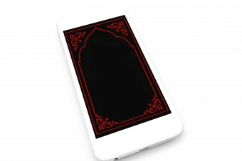 پس‌زمینه استوری اینستاگرام با طرح اسلامی مینیمال – زمینه مشکی