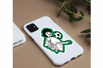 فایل لایه باز (فرمت کورل دراو)طرح (1) Captain Tsubasa مناسب برای چاپ استیکر موبایل وتبلت