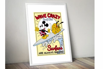 پوستر (1)-طرح میکی موس و پلوتو، لایه باز، فرمت کورل دراو