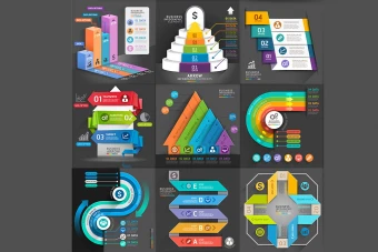 اینفوگرافیک مقایسه و مراحل انجام کار با فرمت ایلاستریتور