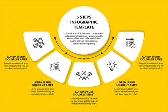 اینفوگرافیک مقایسه و مراحل انجام کار با فرمت ایلاستریتور