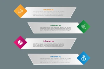 اینفوگرافیک مقایسه و مراحل انجام کار با فرمت ایلاستریتور