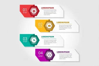 اینفوگرافیک مقایسه و مراحل انجام کار با فرمت ایلاستریتور