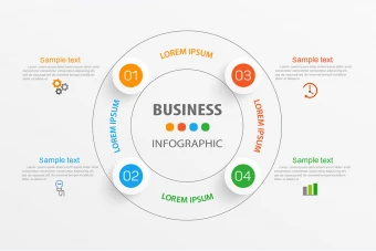 اینفوگرافیک مقایسه و مراحل انجام کار با فرمت ایلاستریتور