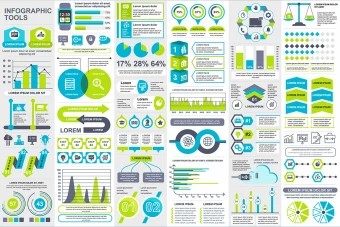 اینفوگرافیک مقایسه و مراحل انجام کار با فرمت ایلاستریتور