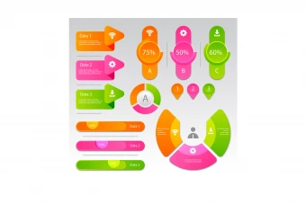 مجموعه قالب آماده اینفوگرافیک کد 9049