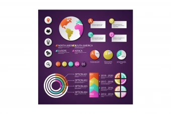 مجموعه قالب آماده اینفوگرافیک کد 9051