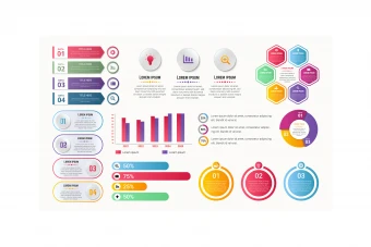 مجموعه قالب آماده اینفوگرافیک کد 9053