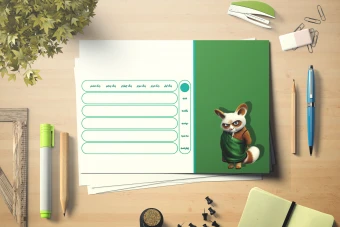 برنامه هفتگی کلاسی پاندای کونگ فو کار کد 98364