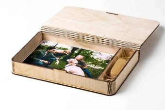 فایل آماده برش لیزری باکس آلبوم عکس و یو اس بی