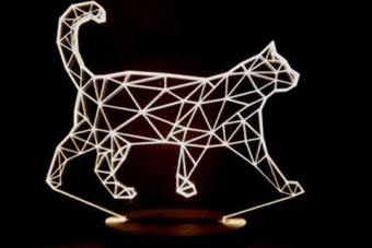 فایل آماده برش لیزر بالبینگ طرح گربه