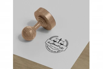 دانلود طرح لایه باز مهر ژلاتینی وکالت | قابل ویرایش در Illustrator (EPS/AI)