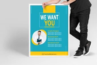 دانلود قالب لایه باز پوستر تبلیغاتی حرفه ای