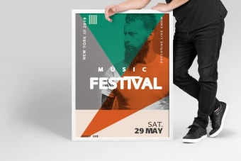 دانلود قالب لایه باز پوستر تبلیغاتی حرفه ای