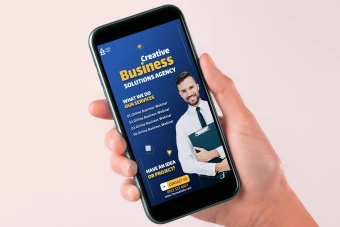 دانلود قالب لایه باز استوری اینستاگرام تبلیغاتی حرفه ای آبی