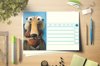 برنامه هفتگی کلاسی عصر یخبندان کد 8467