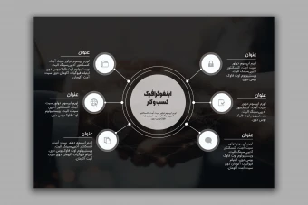 طرح لایه باز اینفوگرافیک کسب و کار